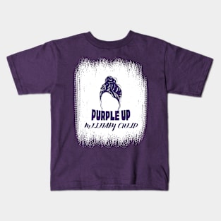 PURPLE UP FOR MILITARY KIDS MESSY BUN Kids T-Shirt